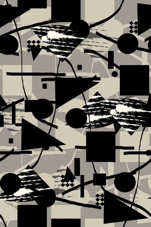 抽象男装印花华亿平台图片