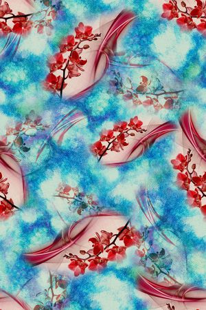 绿植树叶印花华亿平台图片