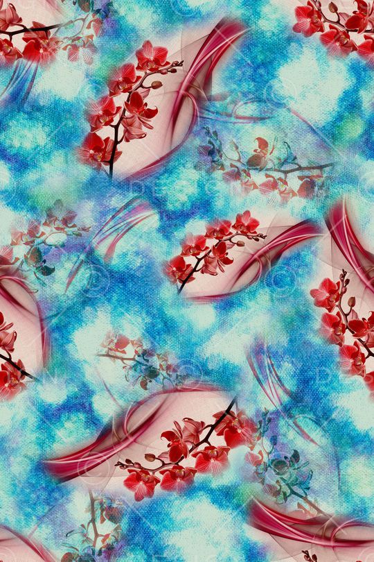 绿植树叶印花华亿平台图片