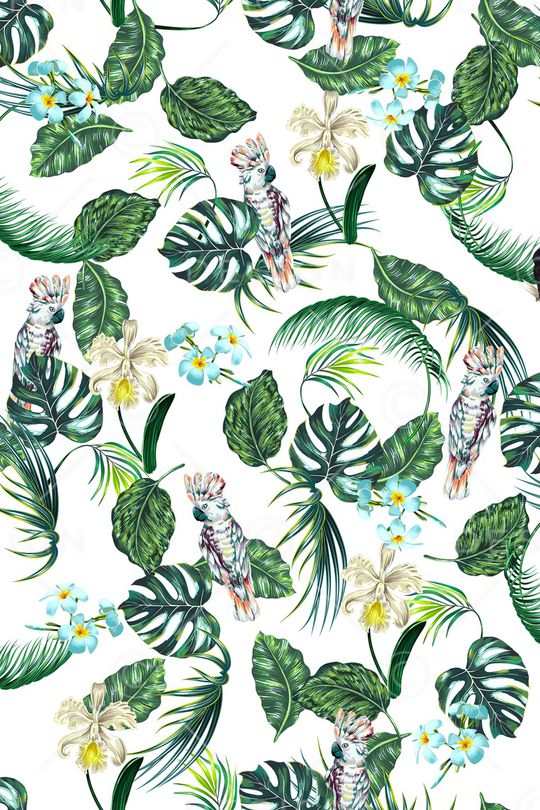 绿植树叶印花华亿平台图片