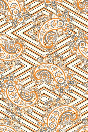 佩斯利印花华亿平台图片