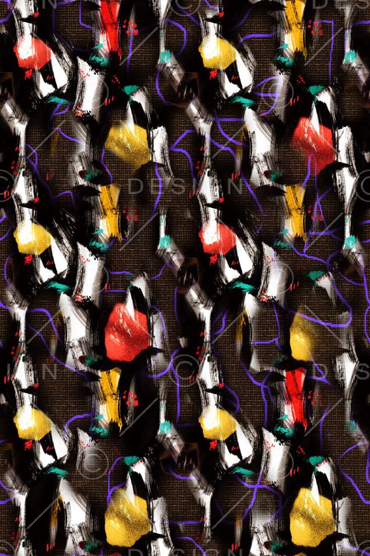 笔触印花华亿平台图片