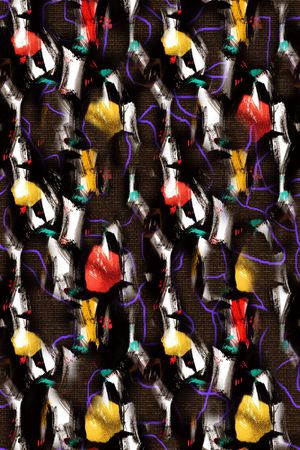 笔触印花华亿平台图片