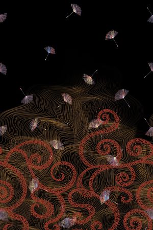 线条印花华亿平台图片