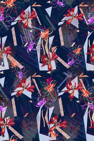 几何印花华亿平台图片