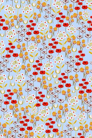 抽象花卉印花华亿平台图片