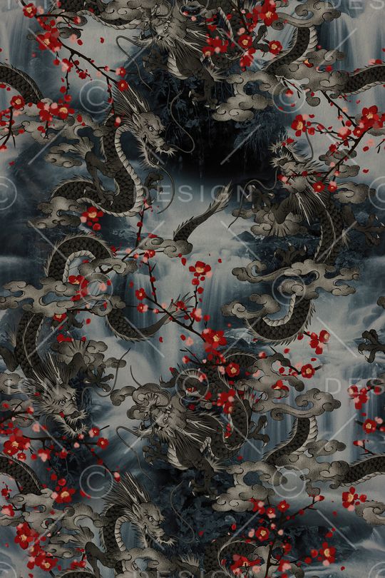 水墨风印花华亿平台图片