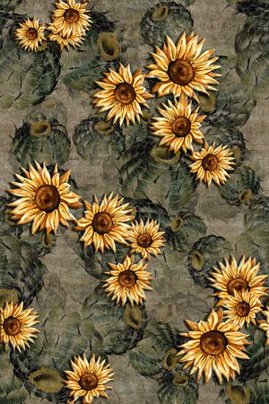 菊花印花华亿平台图片