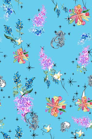 花卉印花华亿平台图片