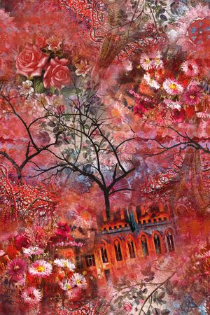 水墨风印花华亿平台图片