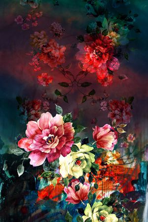 女装定位花印花华亿平台图片