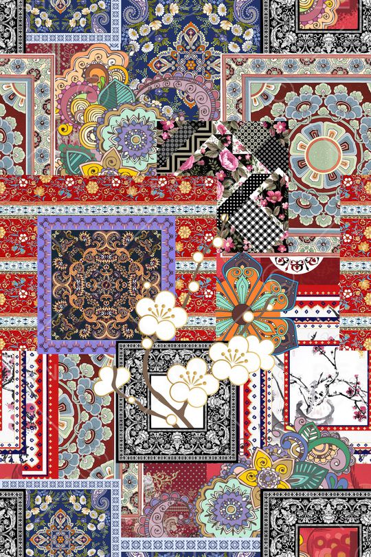 几何印花华亿平台图片