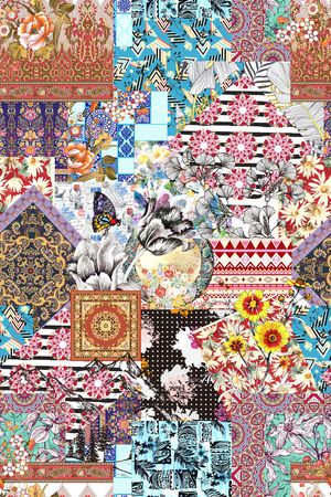 几何印花华亿平台图片