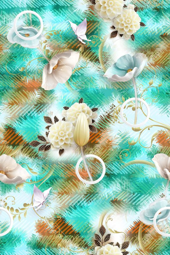 水墨风印花华亿平台图片