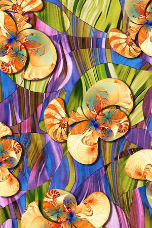 线条印花华亿平台图片