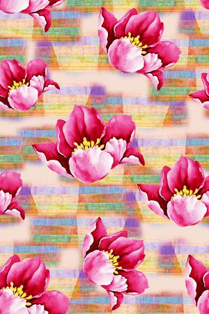 绿植树叶印花华亿平台图片