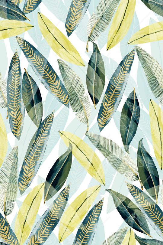 绿植树叶印花华亿平台图片