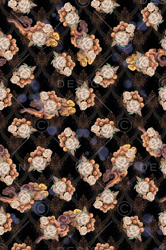 复古印花华亿平台图片