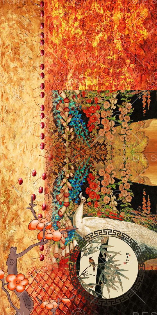 复古印花华亿平台图片