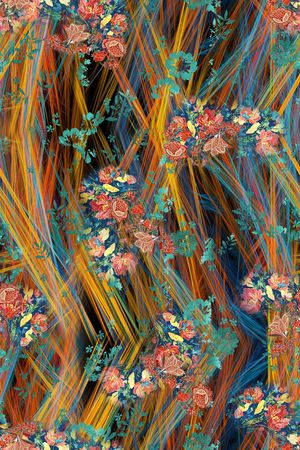 复古印花华亿平台图片