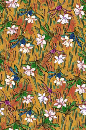 复古印花华亿平台图片