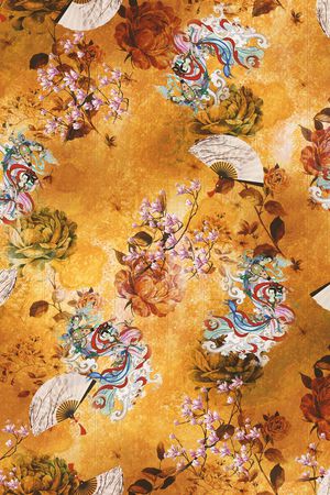 复古印花华亿平台图片