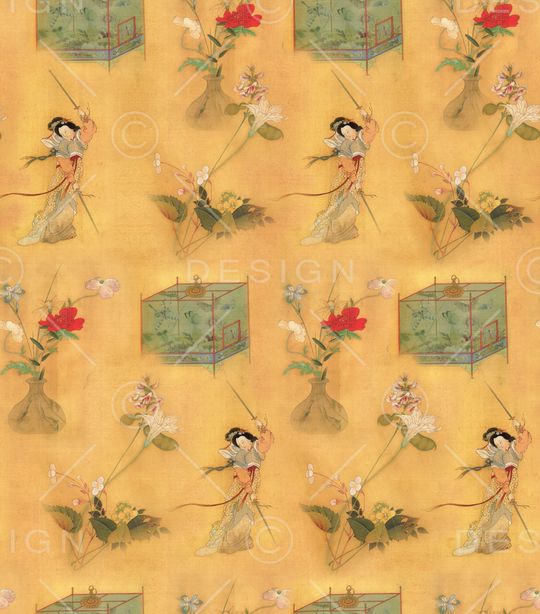 复古印花华亿平台图片