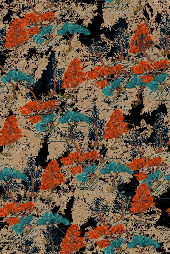 复古印花华亿平台图片