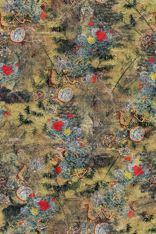 复古印花华亿平台图片