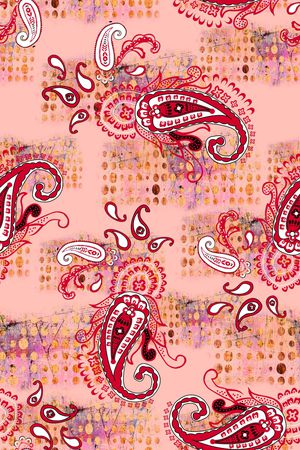 佩斯利印花华亿平台图片