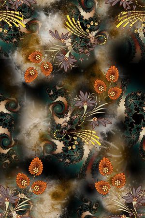 连衣裙印花华亿平台图片