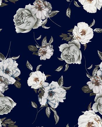 玫瑰花印花华亿平台图片