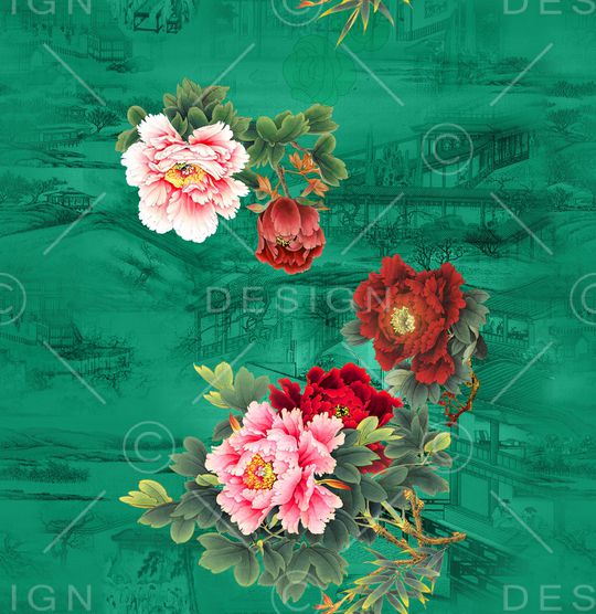 红花印花华亿平台图片