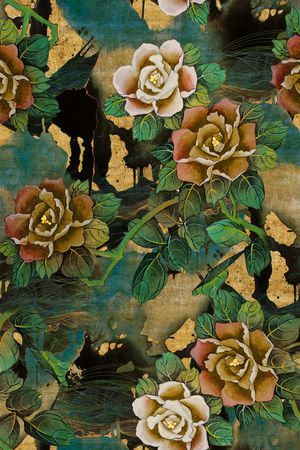 花卉印花华亿平台图片