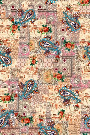 几何印花华亿平台图片