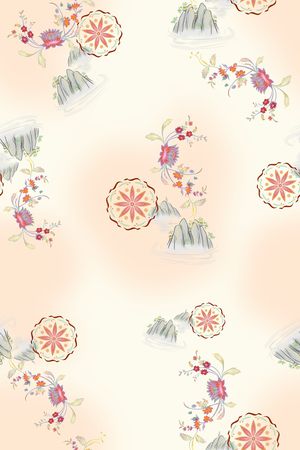 连衣裙印花华亿平台图片