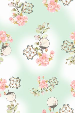 连衣裙印花华亿平台图片