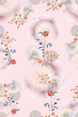 连衣裙印花华亿平台图片