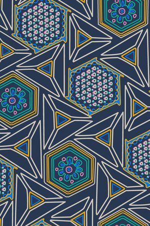 几何印花华亿平台图片