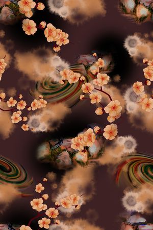 连衣裙印花华亿平台图片