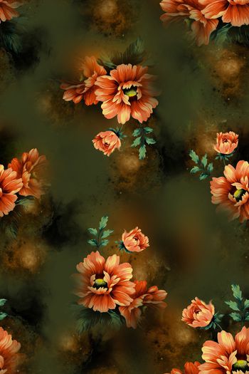 连衣裙印花华亿平台图片