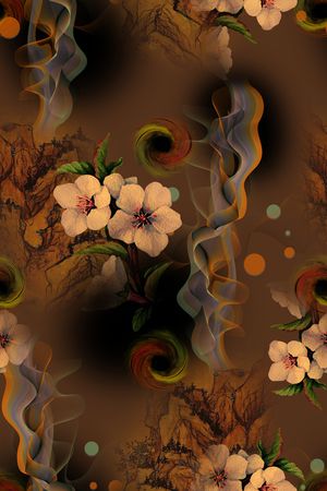 连衣裙印花华亿平台图片