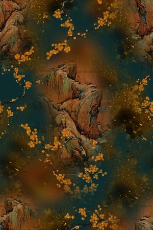 连衣裙印花华亿平台图片