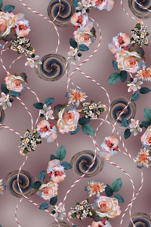 线条印花华亿平台图片