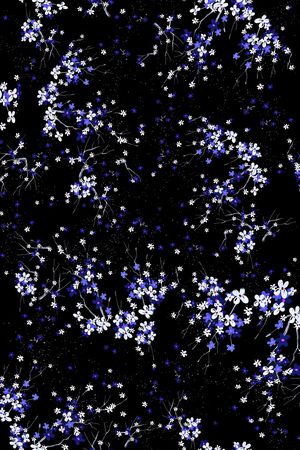 满版散花印花华亿平台图片