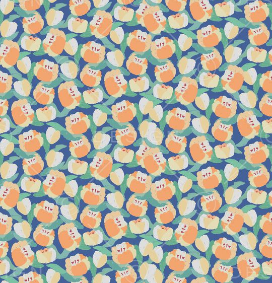 小碎花印花华亿平台图片