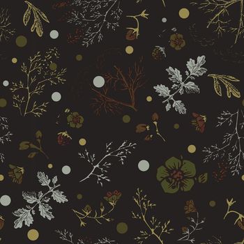 黑底花卉印花华亿平台图片