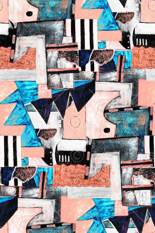 几何印花华亿平台图片