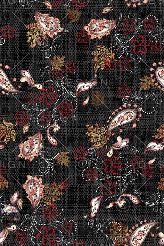 佩斯利印花华亿平台图片