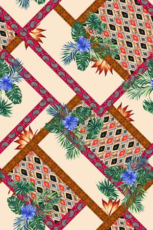 几何印花华亿平台图片